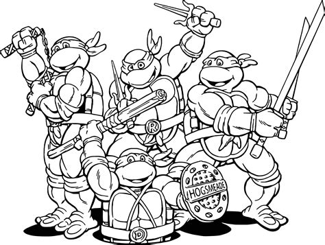 Free Printable Teenage Mutant Ninja Turtles Coloring Pages