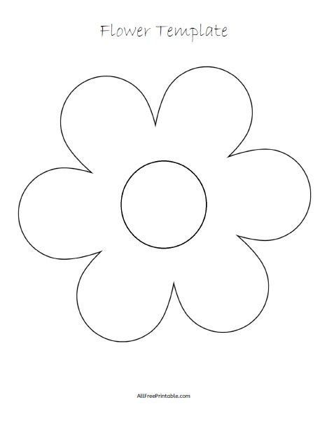 Free Printable Template Of A Flower