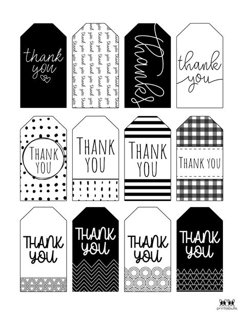 Free Printable Thank You Tags