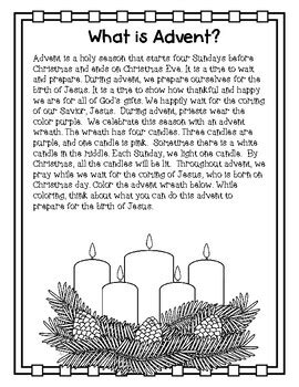 Free Printable The Meaning Of Advent Worksheet