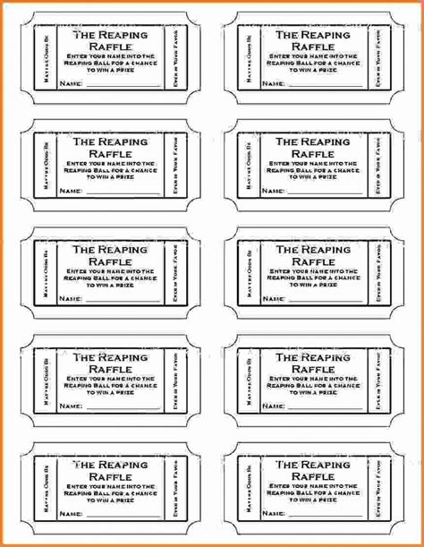 Free Printable Tickets Pdf