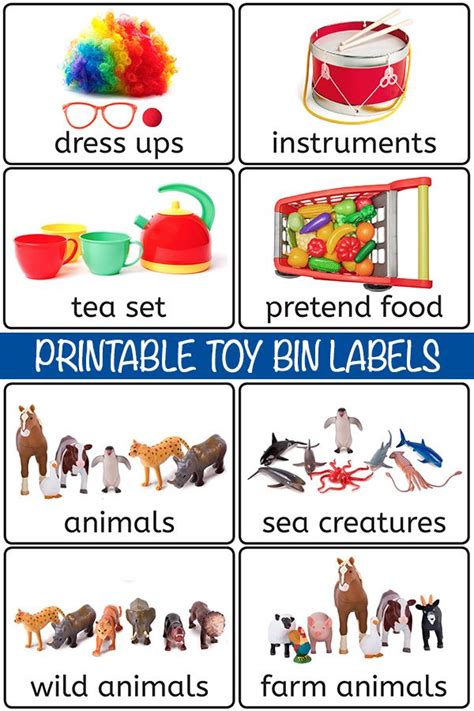 Free Printable Toy Labels For Preschool Classroom