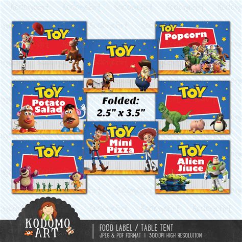 Free Printable Toy Story Labels