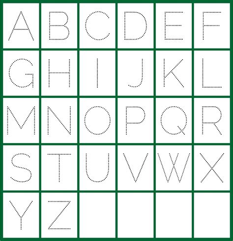 Free Printable Trace Letters