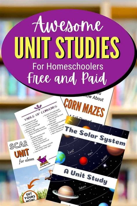 Free Printable Unit Studies Homeschool