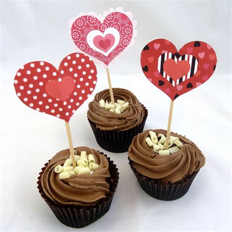 Free Printable Valentine Cupcake Happy Valentines Day Cupcake Toppers