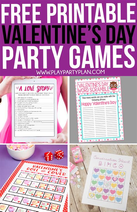 Free Printable Valentines Games