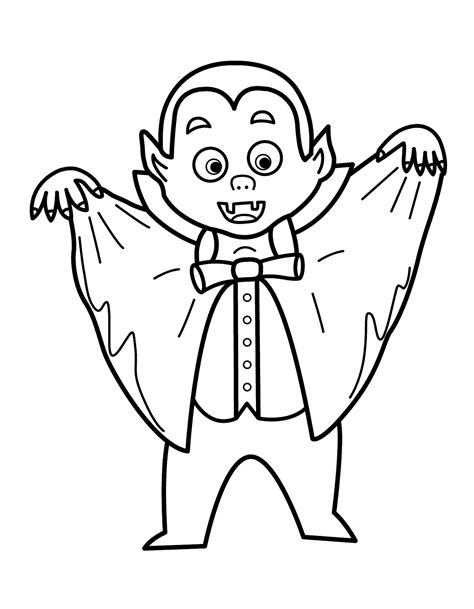 Free Printable Vampire Coloring Pages