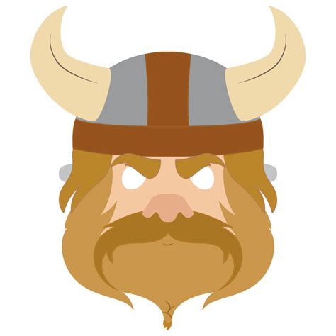 Free Printable Viking Mask Template