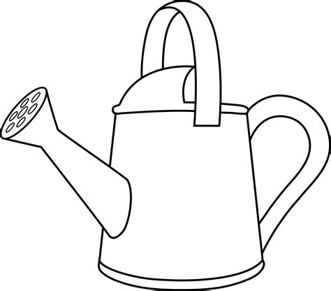 Free Printable Watering Can Template