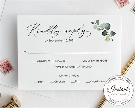 Free Printable Wedding Invitations And Rsvp Cards