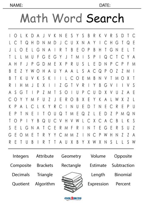 Free Printable Word Searches For 5th Graders