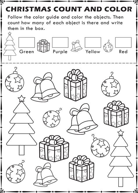 Free Printable Worksheets For Christmas
