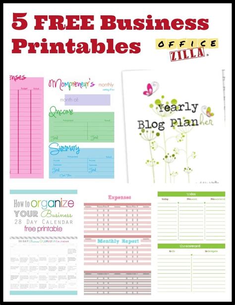 Free Printable Worksheets For Small Business