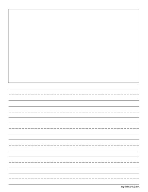 Free Printable Writing Paper With Picture Box