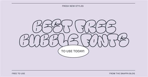 Create Stunning Artwork with Free Procreate Bubble Fonts: Add Magical Charm to Your Designs