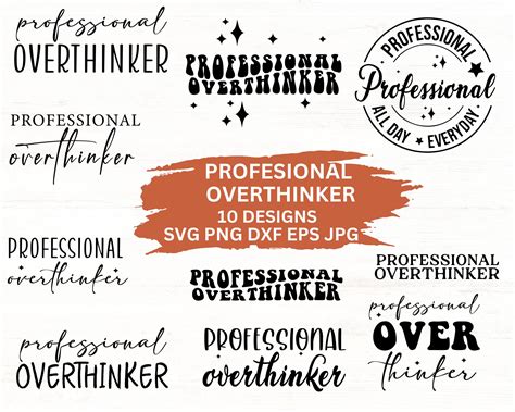 Download Free Professional overthinker SVG Files For Crafts