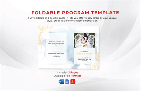 Free Program Template Google Docs