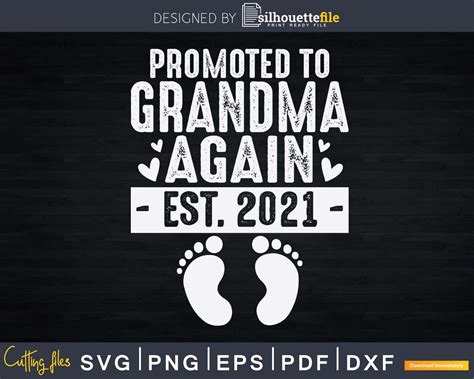 Download Free Promoted To Be Grandma Again Give Thanks Files DXF Files