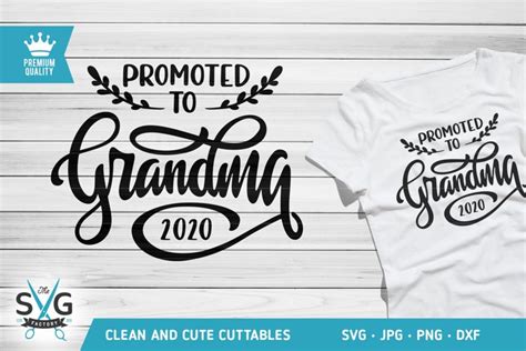Download Free Promoted to Grandma SVG Cutting Files DXF Files