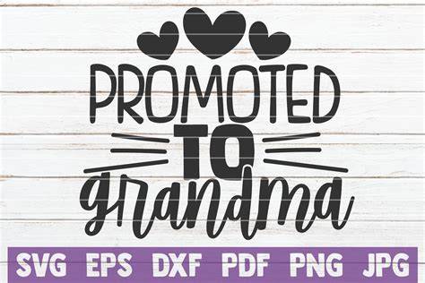 Download Free Promoted to grandma Cut Files