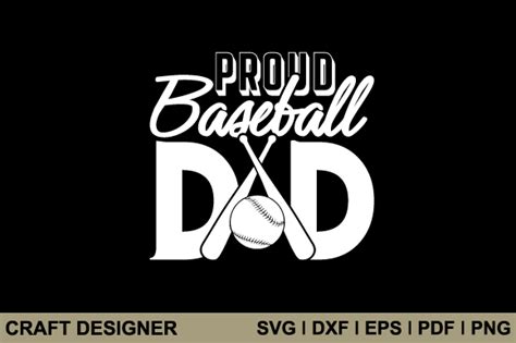 Download Free Proud Baseball Dad For Crafts