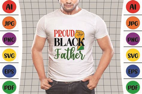Download Free Proud Black Father SVG Files For Crafts