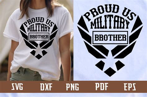 Download Free Proud Military Brother SVG Design Files