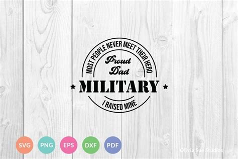 Download Free Proud Military Dad SVG Design Files DXF Files