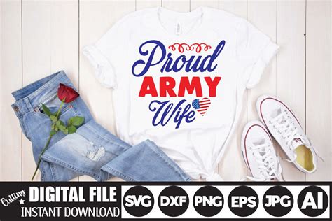 Download Free Proud Military Wife SVG Design Files DXF Files
