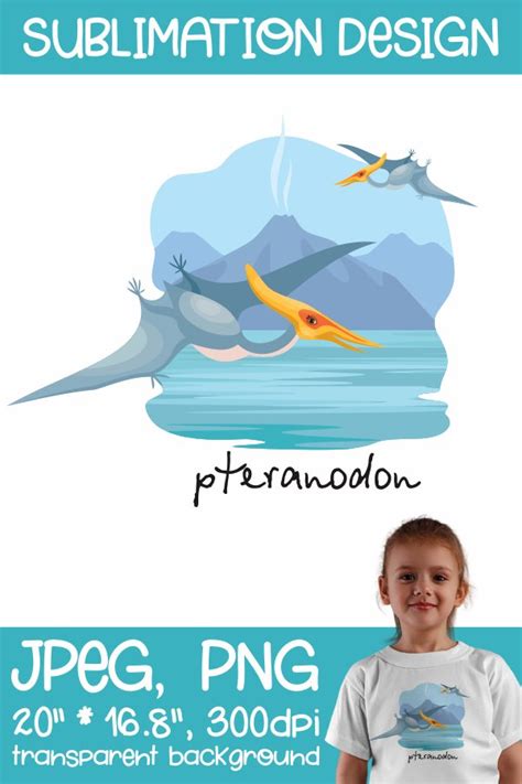 Download Free Pteranodon - sublimation design PNG Printable