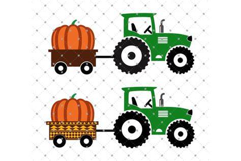 Download Free Pumpkin Delivery Tractor Files For Cricut