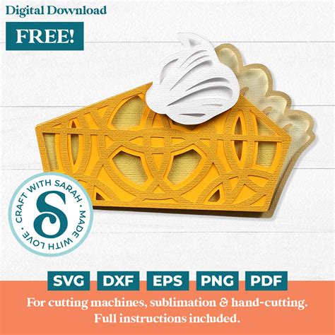 Download Free Pumpkin Pie - SVG File, DXF File Silhouette For Crafts