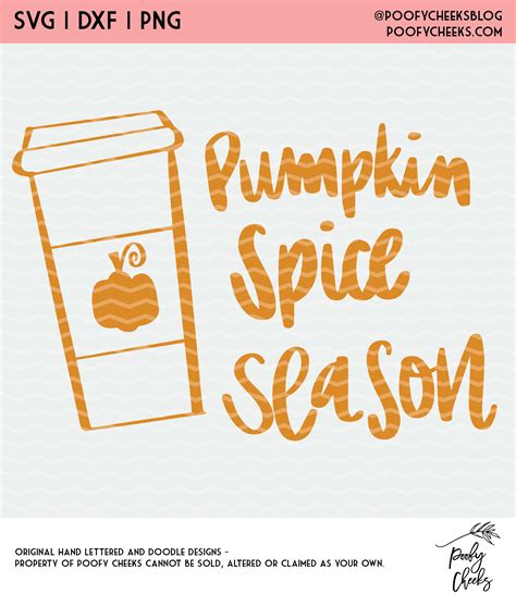 Download Free Pumpkin Spice Season SVG Cut File DXF Files