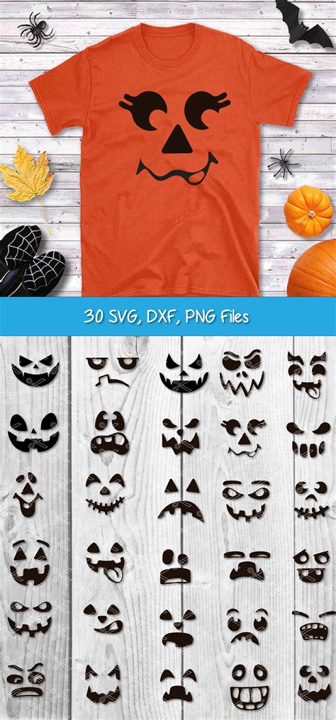 Download Free Pumpkin faces Commercial Use DXF Files