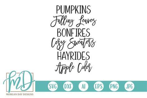 Download Free Pumpkins, Falling Leaves, Bonfires SVG Files DXF Files