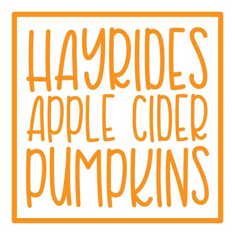 Download Free Pumpkins Cider Hayrides DXF Files