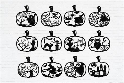 Download Free Pumpkins set of 18 Cut Files