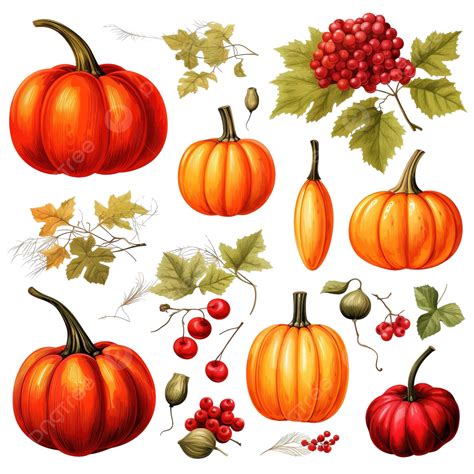 Download Free Pumpkins set of 18 Images
