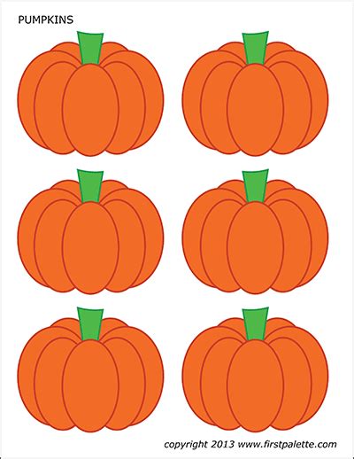 Download Free Pumpkins set of 18 Printable