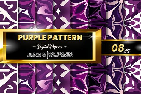 Download Free Purple Pattern Digital Background Papers For Silhouette
