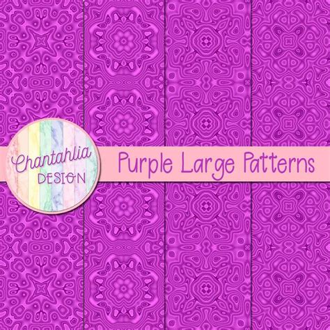 Download Free Purple Patterns Digital Paper Commercial Use