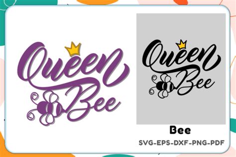 Download Free Queen Bee - SVG File, DXF File Creativefabrica