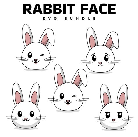 Download Free Rabbit Face SVG / DXF / PNG Files Commercial Use DXF Files