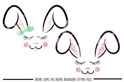 Download Free Rabbit Faces SVG / PNG / EPS / DXF Files DXF Files