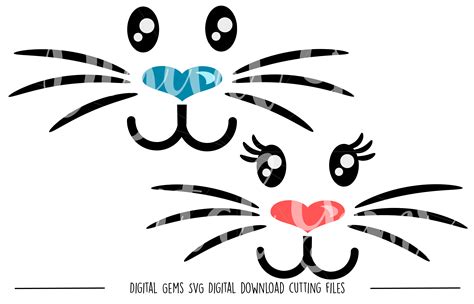 Download Free Rabbit Faces SVG / PNG / EPS / DXF Files For Crafts