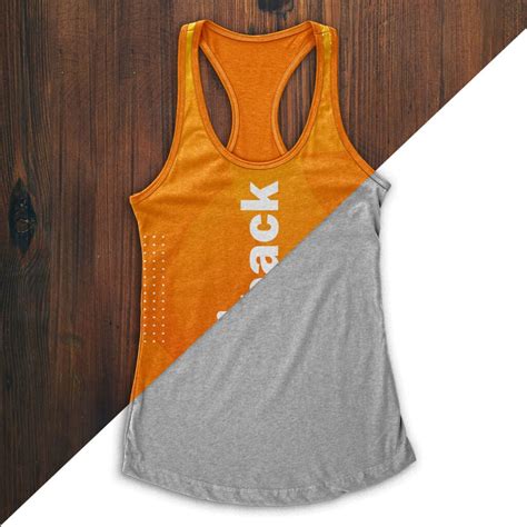 Download Free Racerback Tank Top Mockup PSD Generator