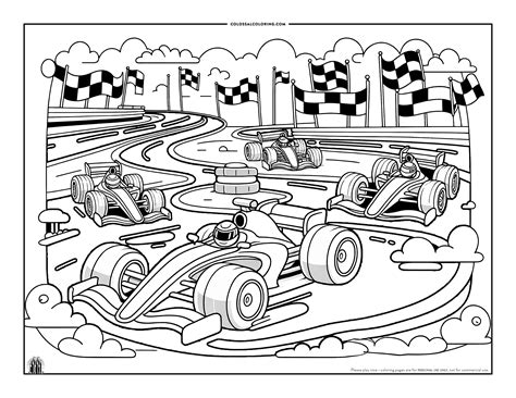 Download Free Racing Printable
