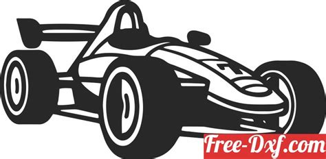 Download Free Racing Silhouette DXF Files