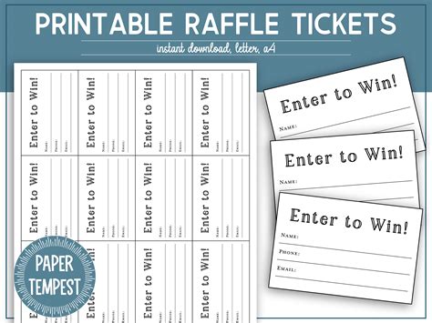 Free Raffle Template